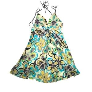 Kopa 100 % silk made in Italy floral dress size L